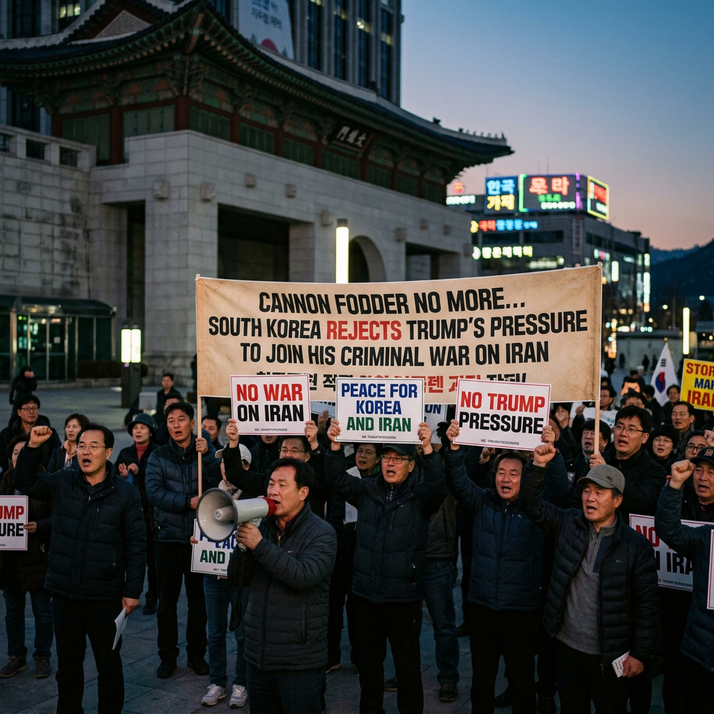 Cannon Fodder No More… South Korea Rejects Trump’s Pressure To Join His Criminal War on Iran